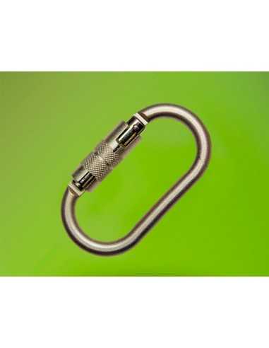 Mosqueton faru acero galvanizado automatico virola 18 mm resistencia 25 kn