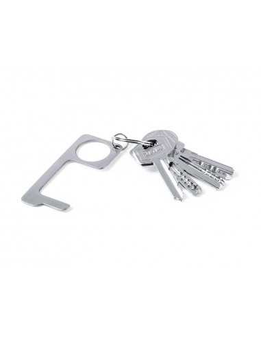 Llavero higienico anticontacto bigox acero inoxidable 3,20x7,60 cm