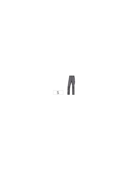 Pantalon de trabajo deltaplus cintura elastica 5 bolsillos color gris / negro talla s Pantalon de trabajo deltaplus cintura elastica 5 bolsillos color gris / negro talla s