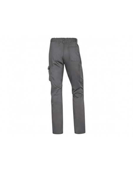 Pantalon de trabajo deltaplus cintura elastica 5 bolsillos color gris / negro talla xs Pantalon de trabajo deltaplus cintura elastica 5 bolsillos color gris / negro talla xs