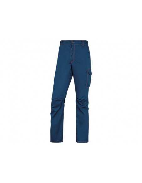 Pantalon de trabajo deltaplus cintura elastica 5 bolsillos color azul marino / naranja talla xl Pantalon de trabajo deltaplus cintura elastica 5 bolsillos color azul marino / naranja talla xl
