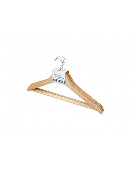 Percha rozenbal madera natural barnizada pack de 3 unidades Percha rozenbal madera natural barnizada pack de 3 unidades