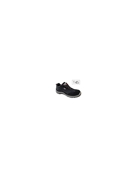 Zapatos de seguridad deltaplus asti piel de serraje afelpado suela de composite negro talla 45