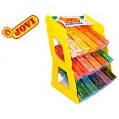Plastilina jovi 70 expositor sobremesa 180 unidades colores surtidos - Imagen 1