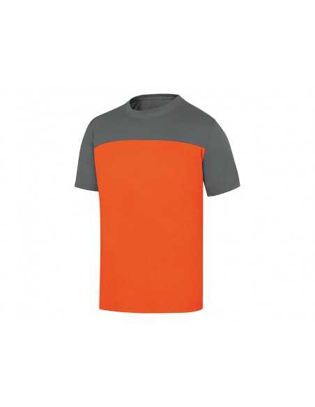 Camiseta de algodon deltaplus color gris/naranja talla 3xl Camiseta de algodon deltaplus color gris/naranja talla 3xl