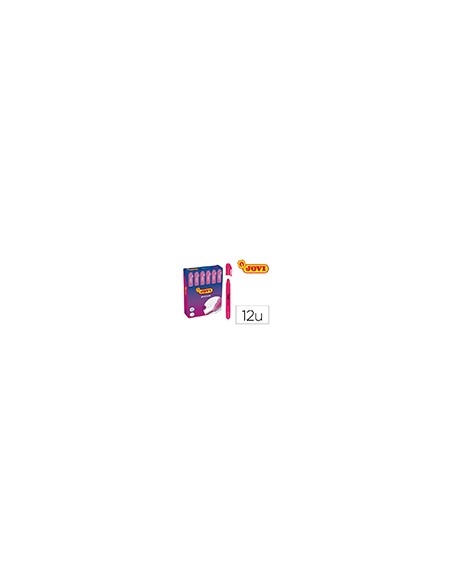 Marcador de cera gel jovi fluorescente rosa caja de 12 unidades Marcador de cera gel jovi fluorescente rosa caja de 12 unidades