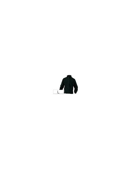 Chaqueta deltaplus polar con cremallera 2 bolsillos color negro talla l