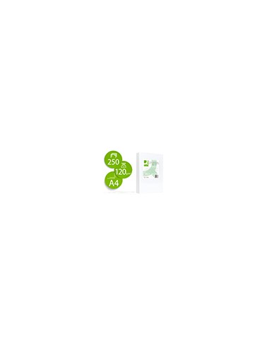 Papel fotocopiadora q-connect ultra white din a4 120 gramos paquete de 250 hojas