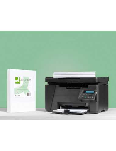Papel fotocopiadora q-connect ultra white din a4 120 gramos paquete de 250 hojas
