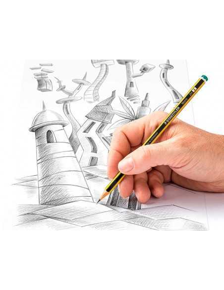 Lapices de grafito staedtler noris n.4 2h unidad