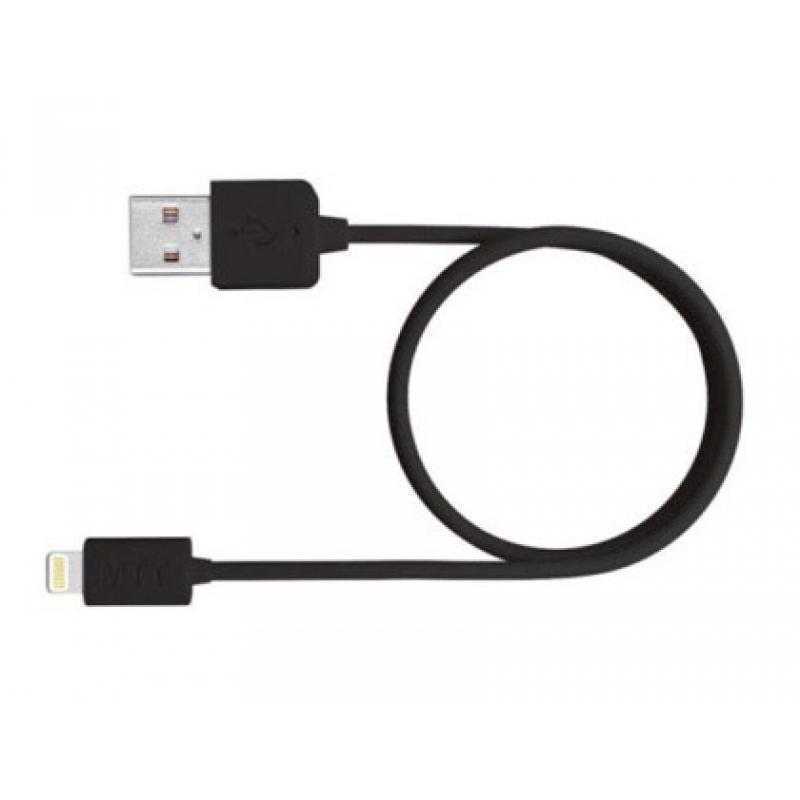 Cable usb 2.0 a apple lightning mediarange usb 2.0 longitud de cable 1 mt negro