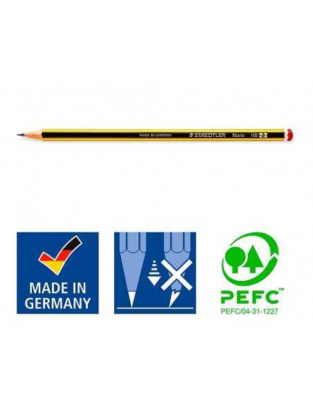 Lapices de grafito staedtler noris n.2 hb unidad