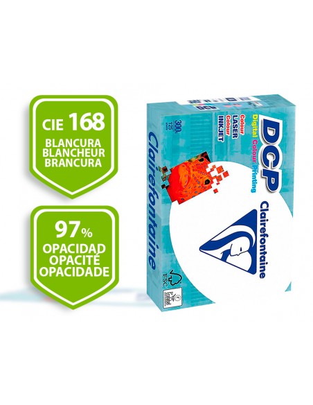 Papel fotocopiadora clairefontaine din a3 300 gramos paquete de 125 hojas