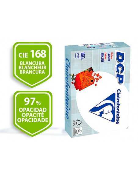 Papel fotocopiadora clairefontaine din a4 160 gramos paquete de 250 hojas
