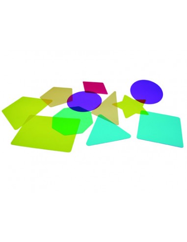Juego plantillas 2d translucidas henbea para mesa con luz led colores surtidos