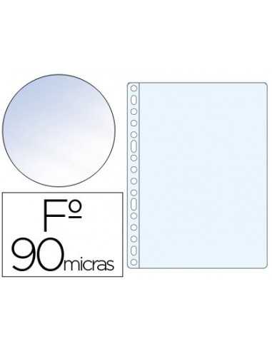 Funda multitaladro saro folio 90 mc pvc cristal caja de 100 unidades