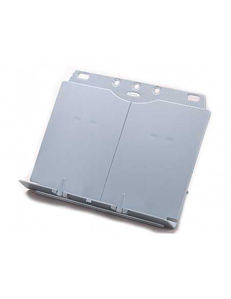 Atril fellowes para libros plastico gris medidas 244x295x50 mm