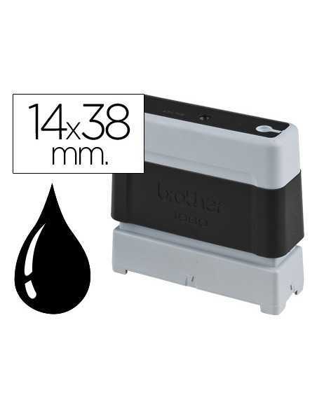 Sello automatico brother 14 mm x 38 mm negro