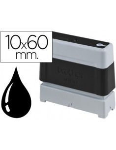 Sello automatico brother 10 mm x 60 mm negro