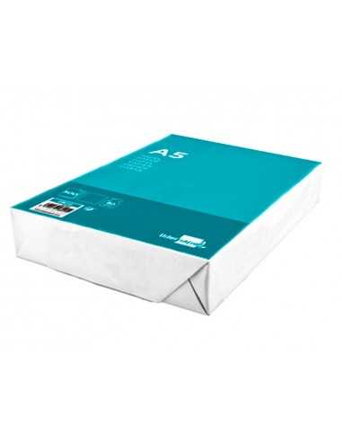 Papel liderpapel a5 80g/m2 liso paquete de 500 hojas