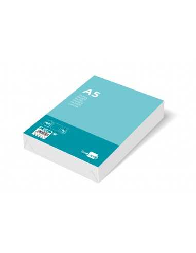 Papel liderpapel a5 80g/m2 liso paquete de 100 hojas