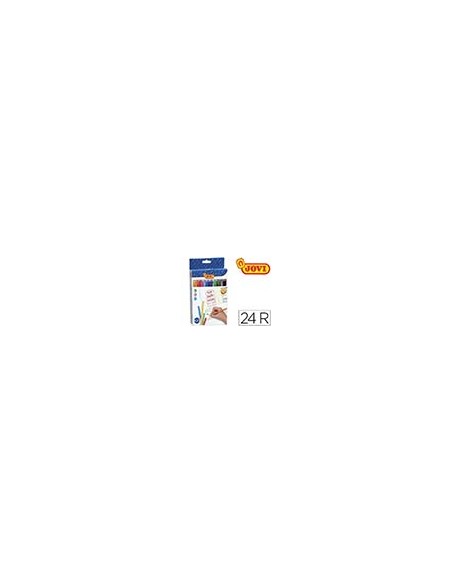 Rotulador jovi slim caja de 24 unidades colores surtidos