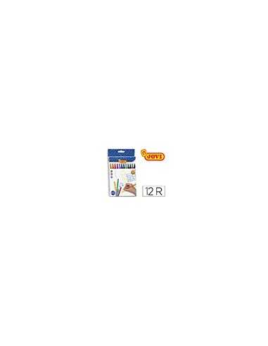 Rotulador jovi slim caja de 12 unidades colores surtidos