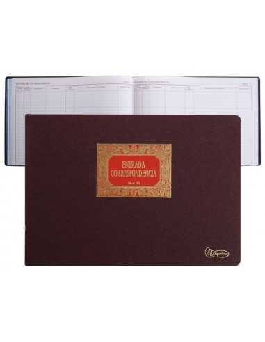Libro miquelrius n.42 folio apaisado 100 hojas entrada de correspondencia