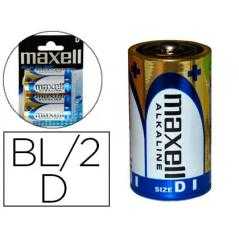 Pila maxell alcalina 1.5v tipo d lr20 blister de 2 unidades - Imagen 1