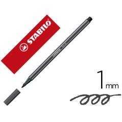 Rotulador stabilo acuarelable pen 68 gris paynes punta gruesa 1mm