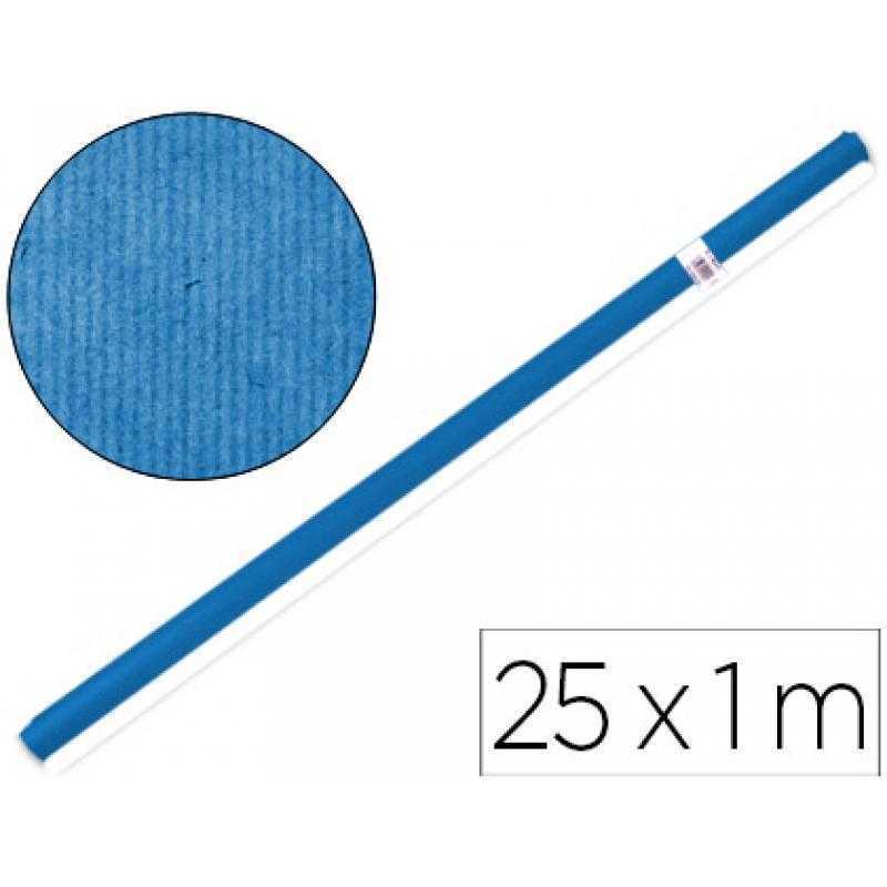 Papel kraft liderpapel azul -rollo 25x1 mt