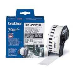 Cinta de papel continuo brother dk-22210 para impresoras ql -29mmx30,48mts-