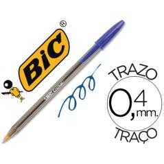 Boligrafo bic cristal original tinta azul unidad