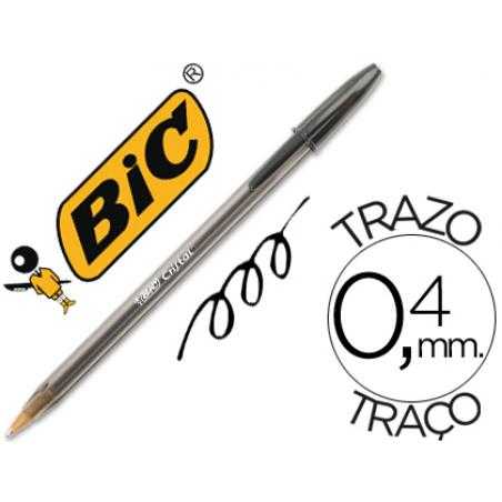 Boligrafo bic cristal original tinta negra unidad