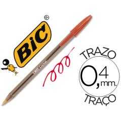 Boligrafo bic cristal original tinta roja unidad