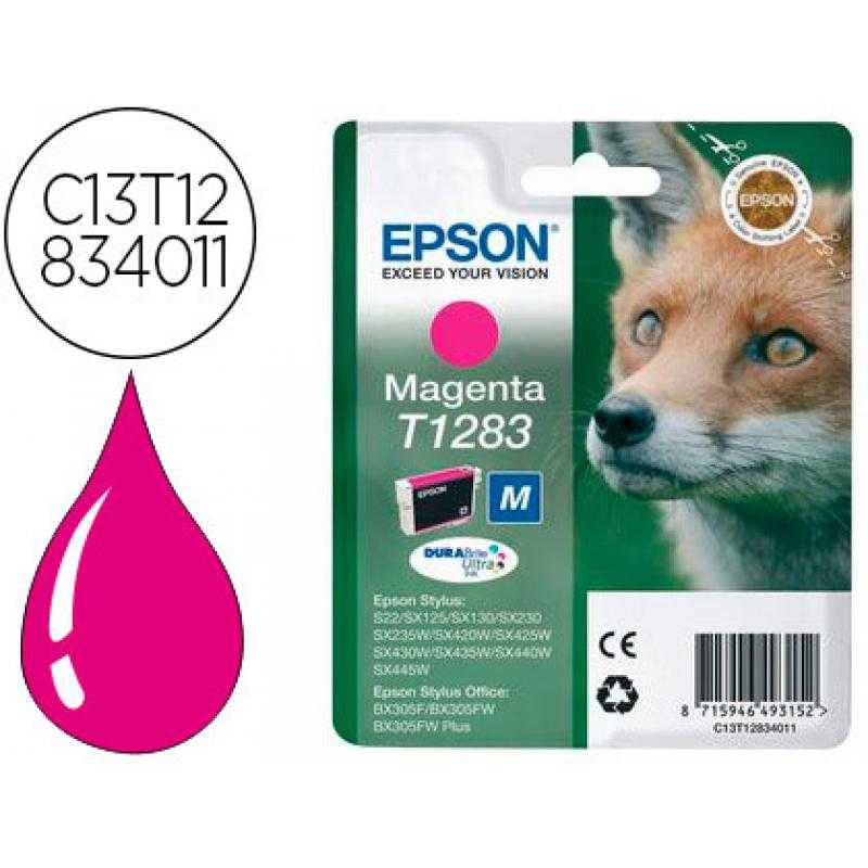 Ink-jet epson t1283 stylus s22 / sx125 magenta -170 pag-