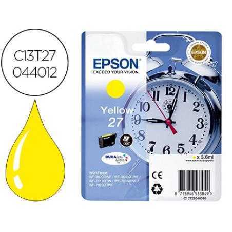 Ink-jet epson 27 wf-3620 / 711 0 / 7610 / 7620 amarillo 2.200 pag