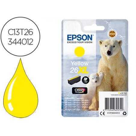 Ink-jet epson 26xl xp-600 / 605 / 700 / 800 amarillo 700 pag
