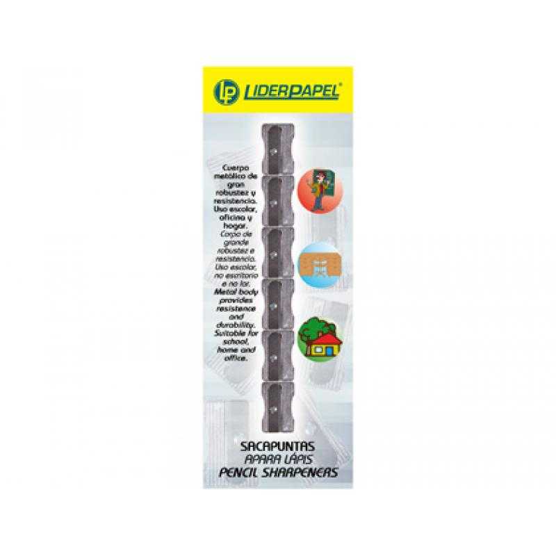 Sacapuntas q-connect metalico 1 uso cuña