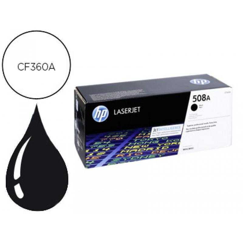 Toner hp 508a laserjet enterprise m552/553/577 negro 6.000 pag