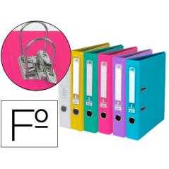 Archivador de palanca liderpapel folio documenta forrado pvc con rado lomo 75 mm colores surtidos trending