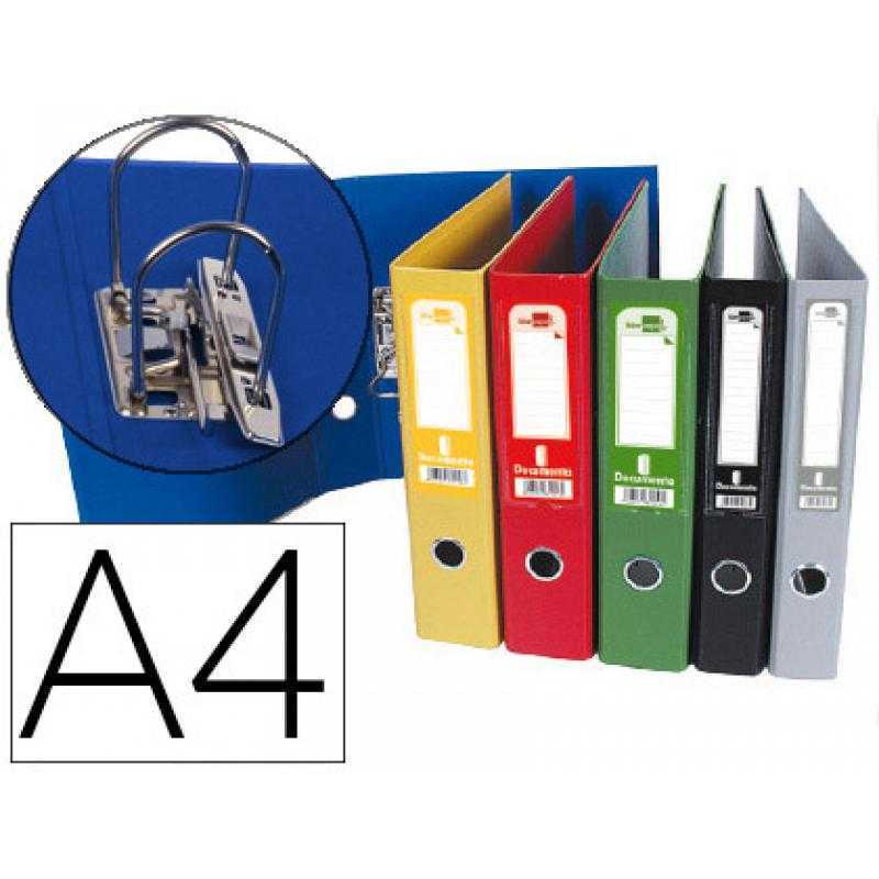 Archivador de palanca liderpapel a4 documenta forrado pvc con rado lomo 52 mm colores surtidos classic