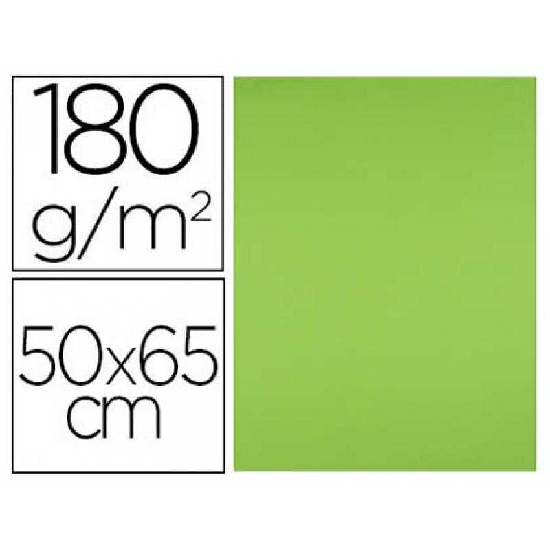 Cartulina liderpapel 50x65 cm 180g/m2 verde pistacho paquetede 25 - Imagen 1