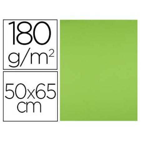 Cartulina liderpapel 50x65 cm 180g/m2 verde pistacho paquetede 25 - Imagen 1