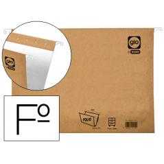 Carpeta colgante gio folio visor superior corto cristal kraft bicolor eco lomo 30 mm