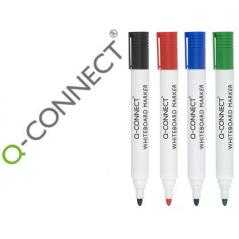 Rotulador q-connect pizarra blanca colores surtidos punta redonda 3 mm
