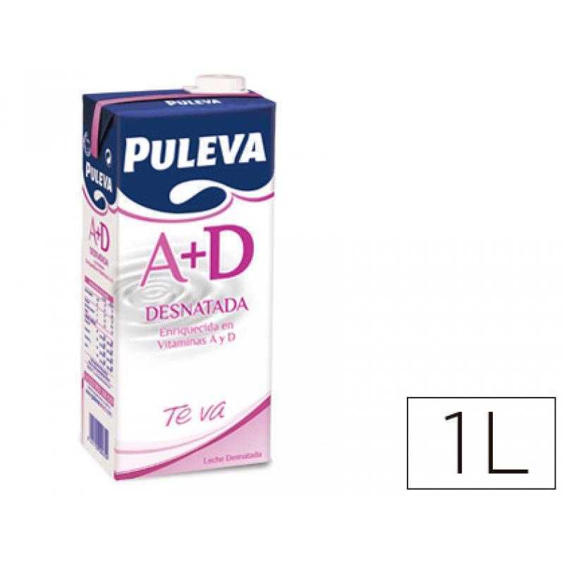 Leche puleva desnatada brik de 1 litro