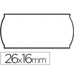 Etiquetas meto onduladas 26x16 mm blanca adh. 1 removible rollo de 1200 etiquetas troqueladas para etiquetadora tovel