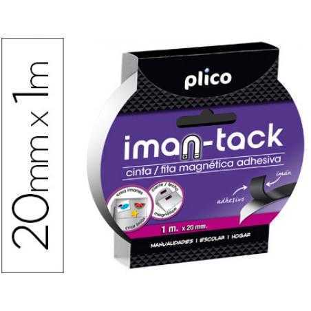 Cinta adhesiva plico imantada 20mm x 1m
