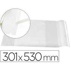 Forralibro liderpapel nº30 con solapa ajustable adhesivo 301 x 530 mm